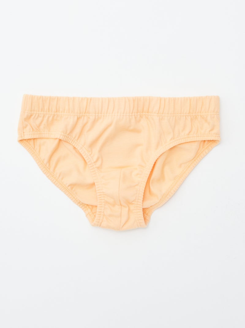 Set di 7 slip con stampe ARANCIONE - Kiabi