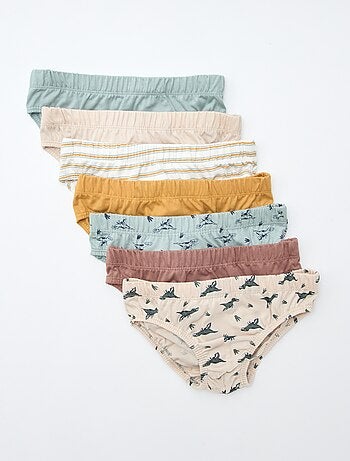 Set di 7 slip con stampe