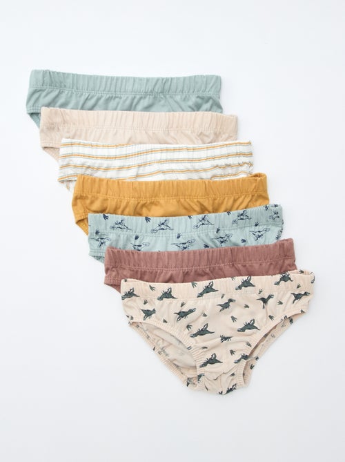 Set di 7 slip con stampe - Kiabi