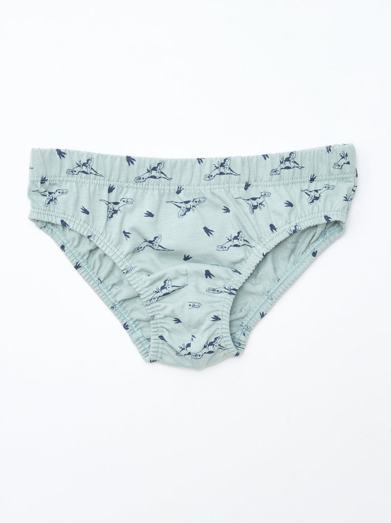 Set di 7 slip con stampe Bianco - Kiabi