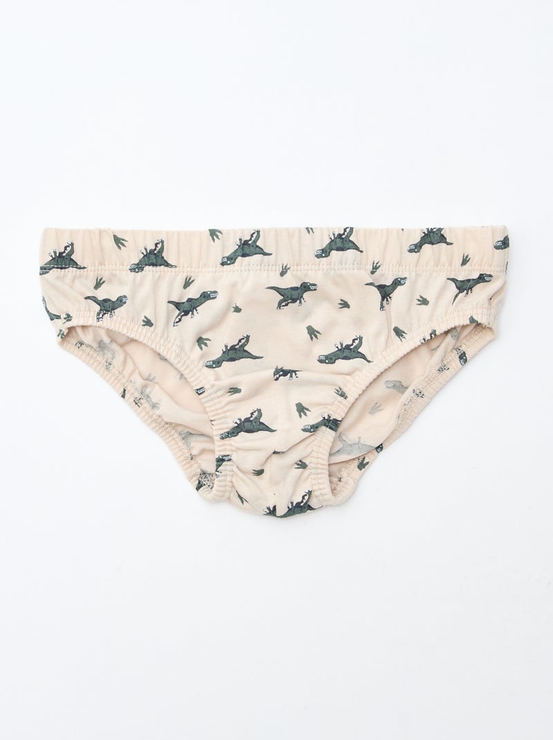 Set di 7 slip con stampe Bianco - Kiabi
