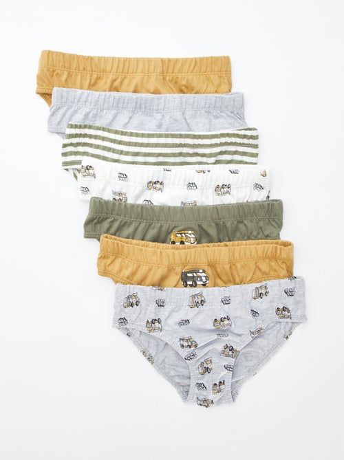 Set di 7 slip con stampe - Kiabi