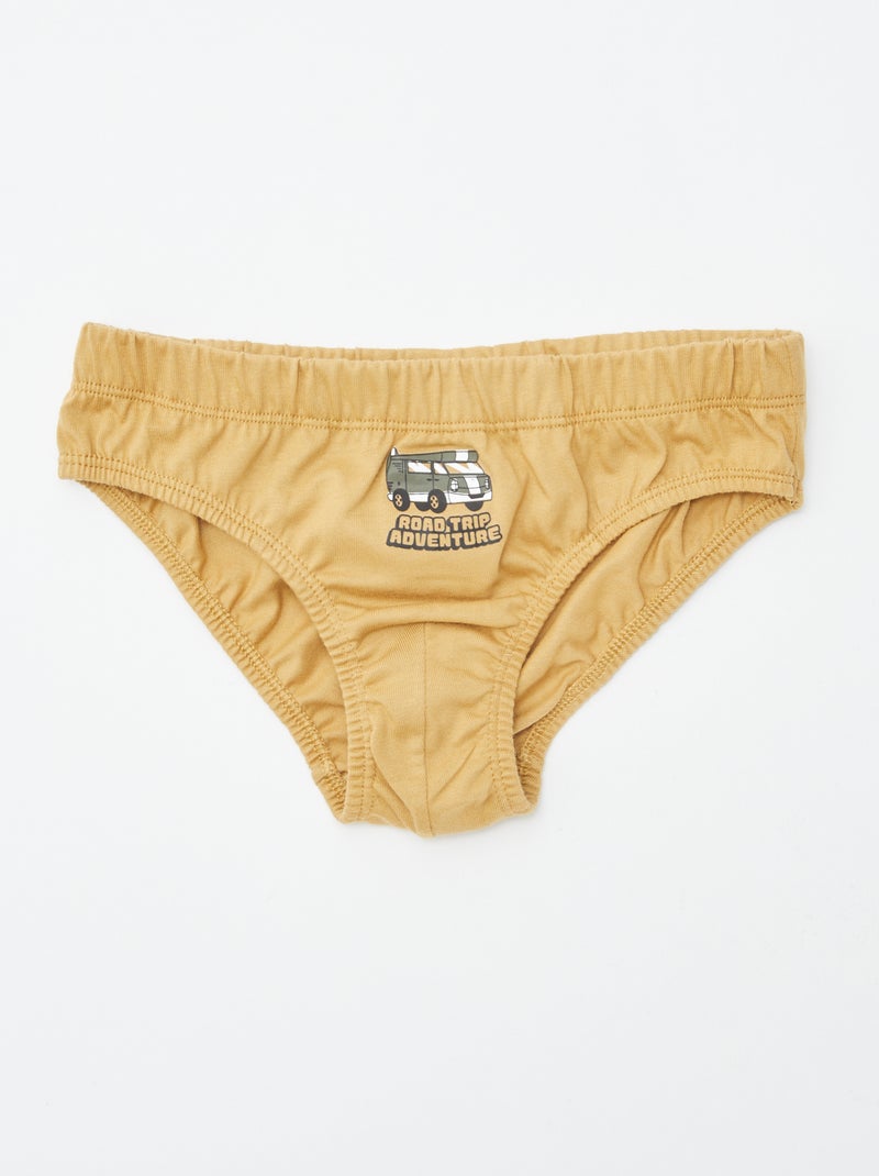 Set di 7 slip con stampe BIANCO - Kiabi