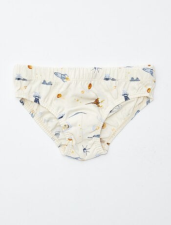 Set di 7 slip con stampe