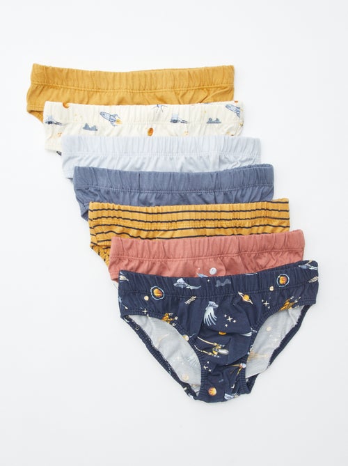 Set di 7 slip con stampe - Kiabi