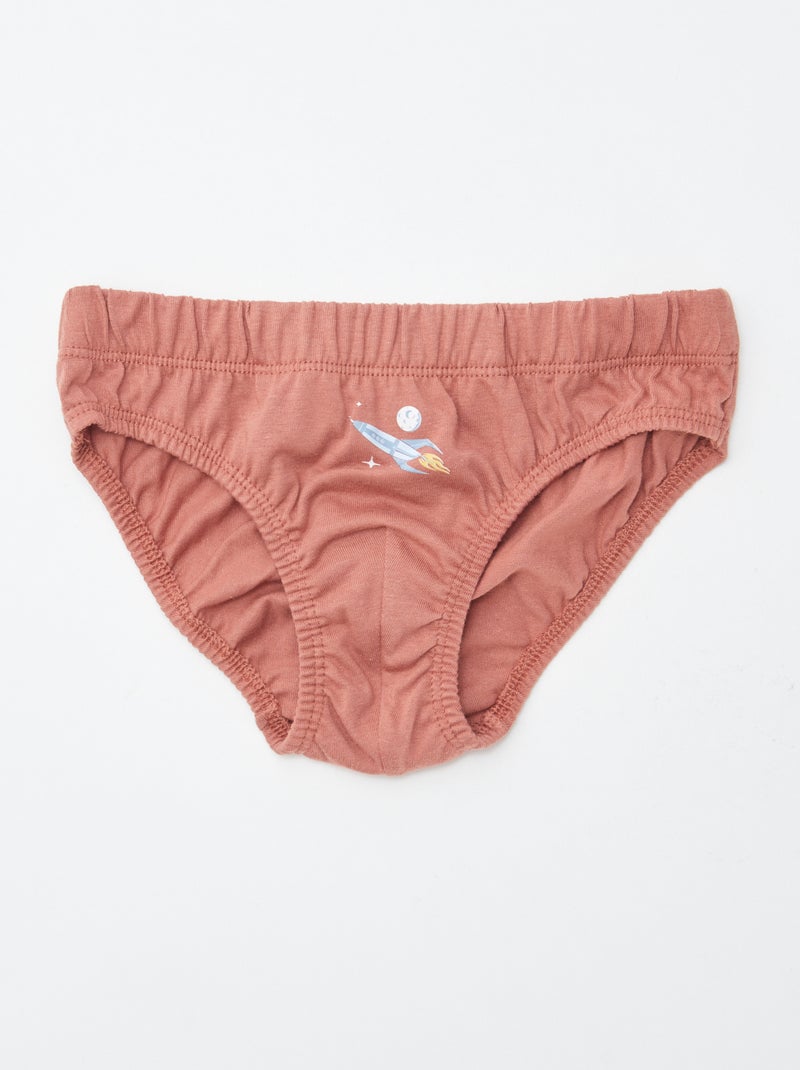 Set di 7 slip con stampe Bianco - Kiabi