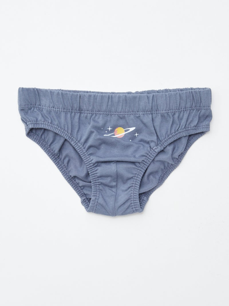 Set di 7 slip con stampe Bianco - Kiabi