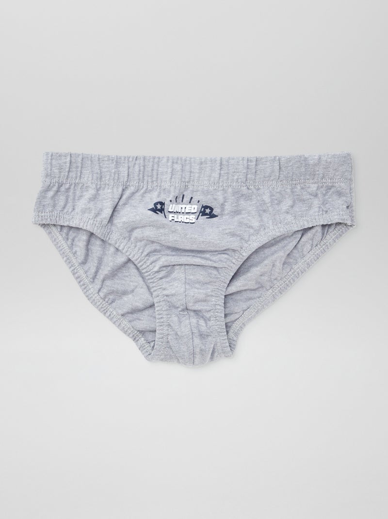 Set di 7 slip con stampe BLU - Kiabi