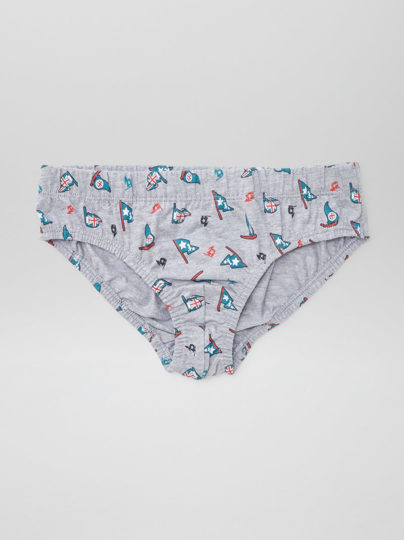 Set di 7 slip con stampe BLU - Kiabi