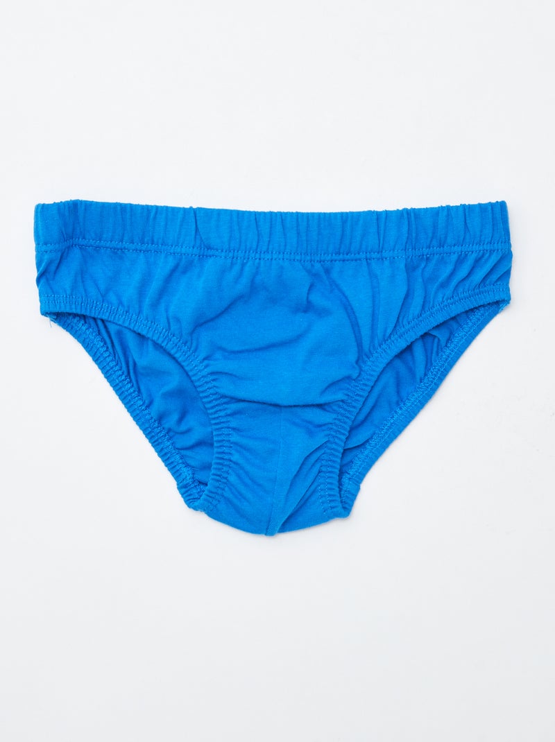 Set di 7 slip con stampe Blu - Kiabi