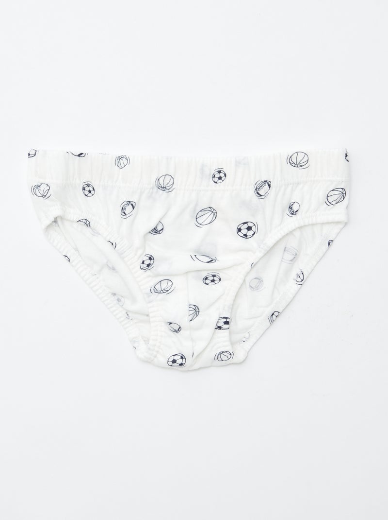 Set di 7 slip con stampe Blu - Kiabi