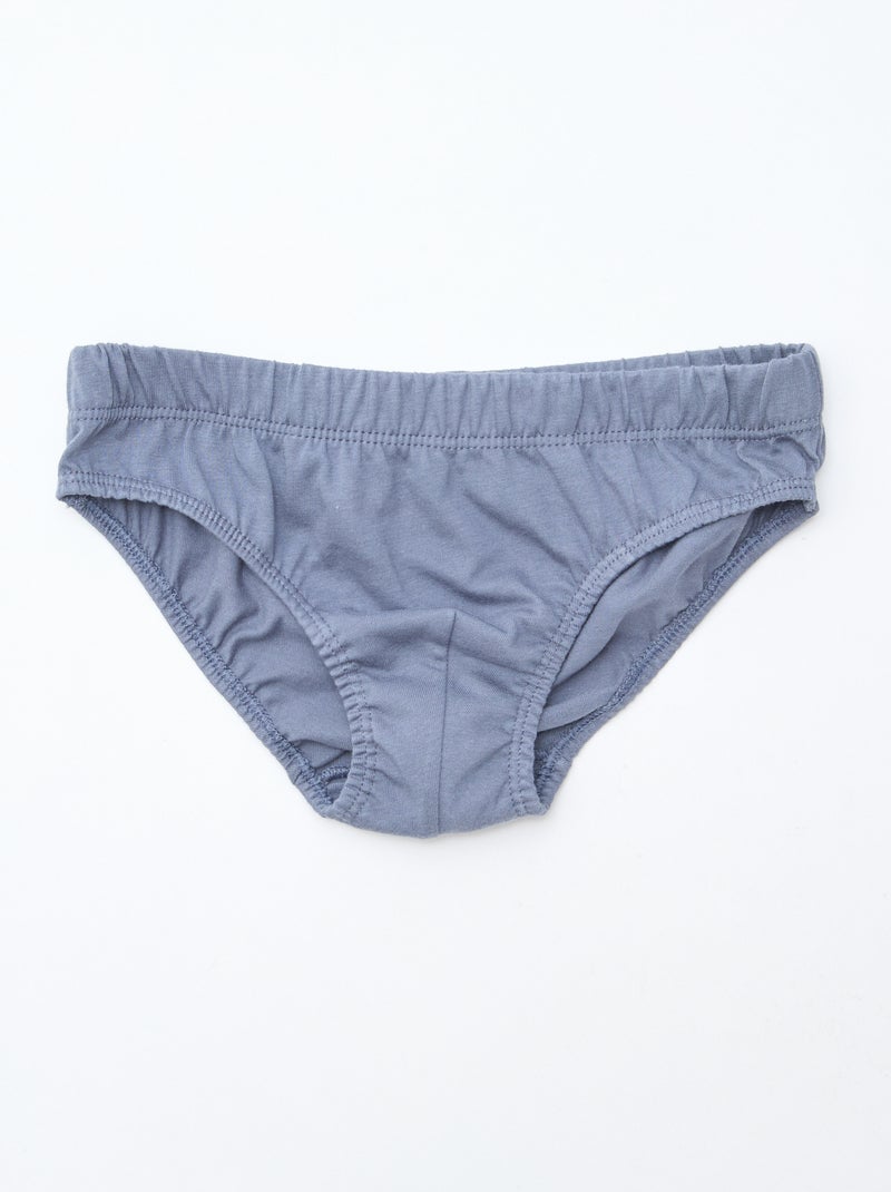 Set di 7 slip con stampe Grigio - Kiabi