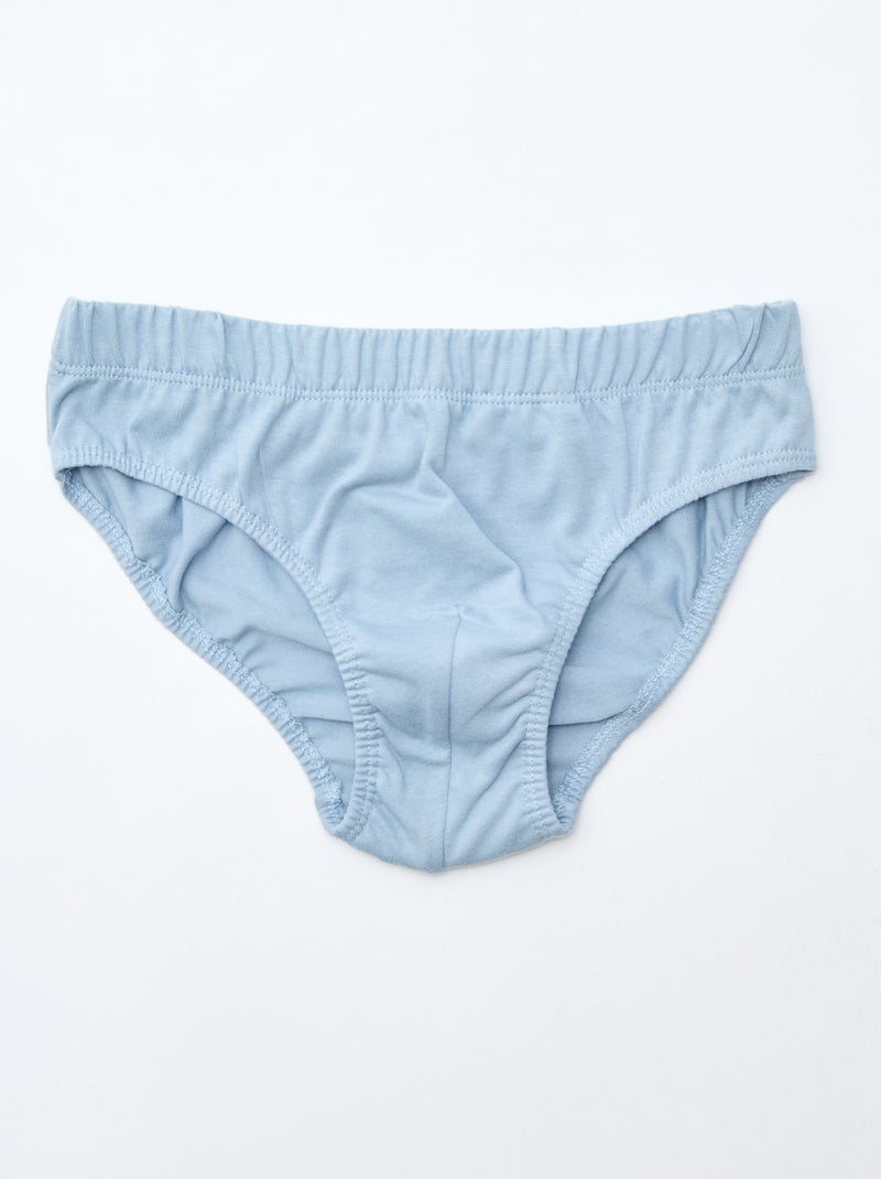 Set di 7 slip con stampe Grigio - Kiabi