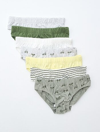 Set di 7 slip con stampe