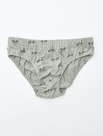 Set di 7 slip con stampe