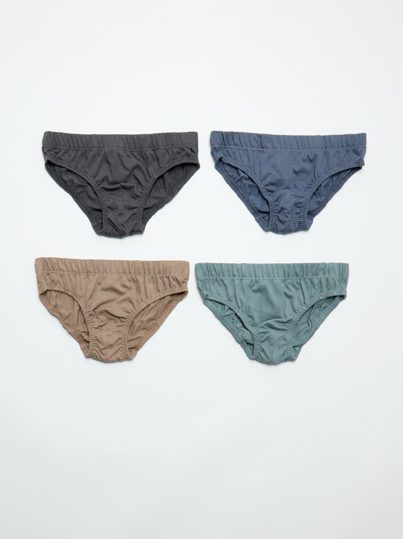 Set di 7 slip con stampe Grigio - Kiabi
