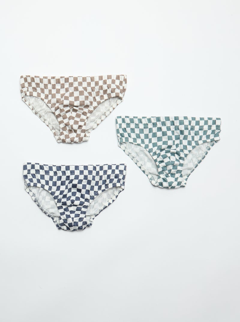 Set di 7 slip con stampe Grigio - Kiabi