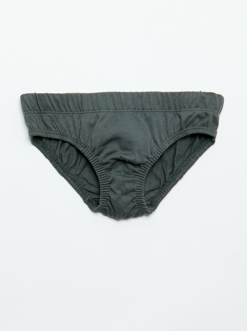 Set di 7 slip con stampe Kaki - Kiabi