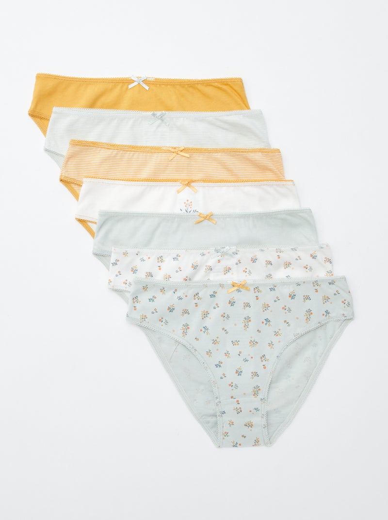 Set di 7 slip Giallo - Kiabi
