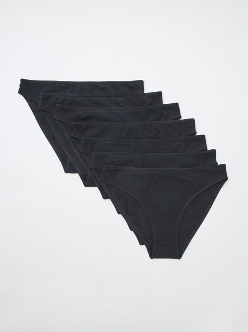 Set di 7 slip in cotone - Kiabi Set di 7 slip in cotone - Kiabi