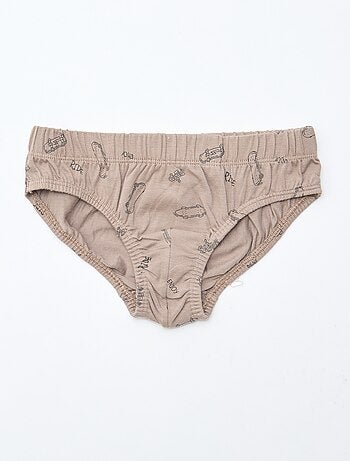 Set di 7 slip stampati