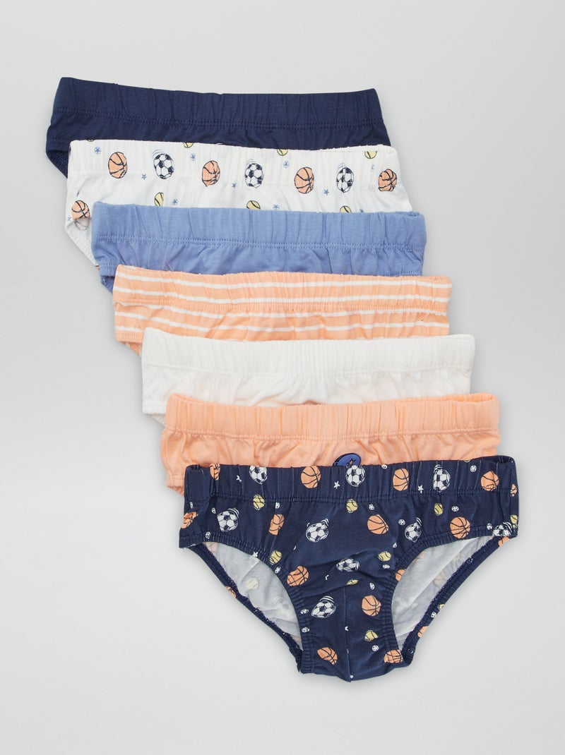 Set di 7 slip stampati BLU - Kiabi