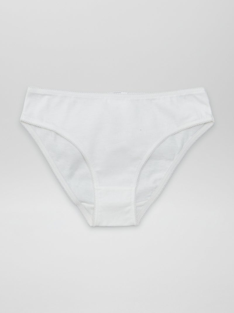 Set di 7 slip tinta unita BLU - Kiabi