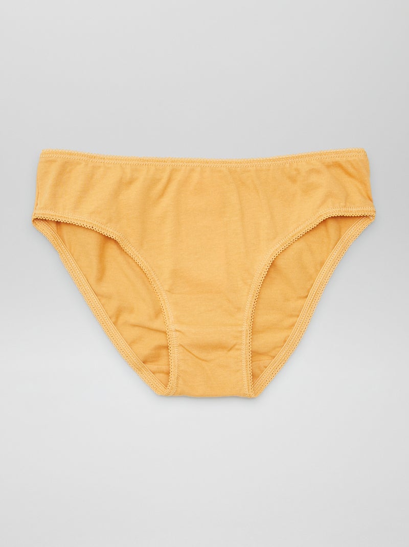 Set di 7 slip tinta unita BLU - Kiabi