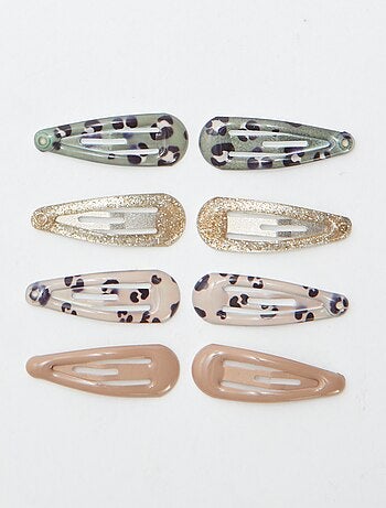 Set di 8 mini mollettine clic-clac