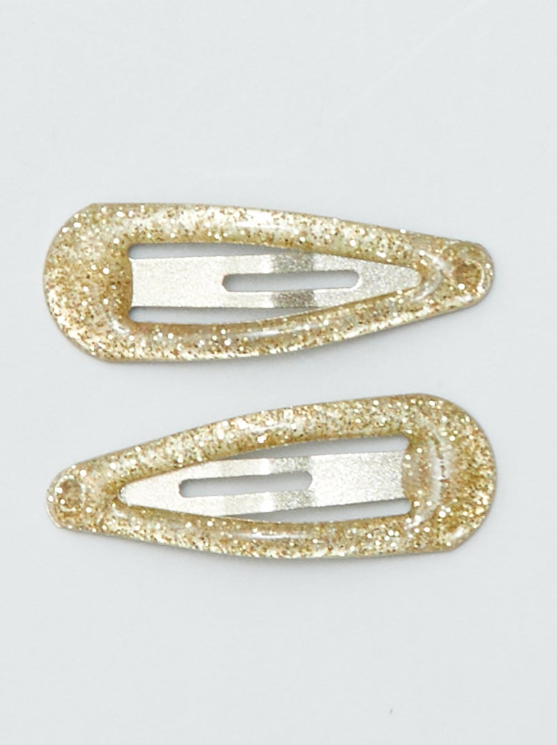 Set di 8 mini mollettine clic-clac MARRONE - Kiabi