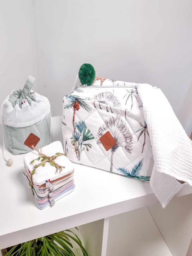 Set di 8 salviette lavabili in bambù, safari | SEVIRA KIDS Bianco - Kiabi