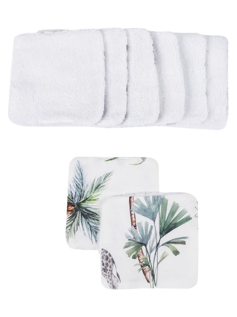 Set di 8 salviette lavabili in bambù, safari | SEVIRA KIDS Bianco - Kiabi