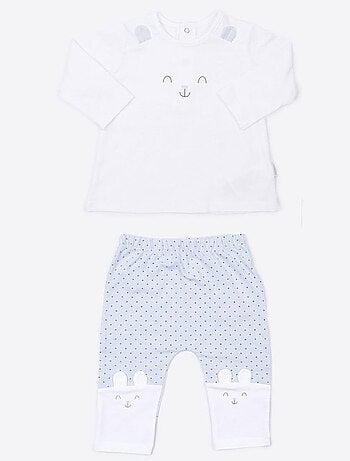 Set di abbigliamento 2 pezzi, coniglio - Kitikate