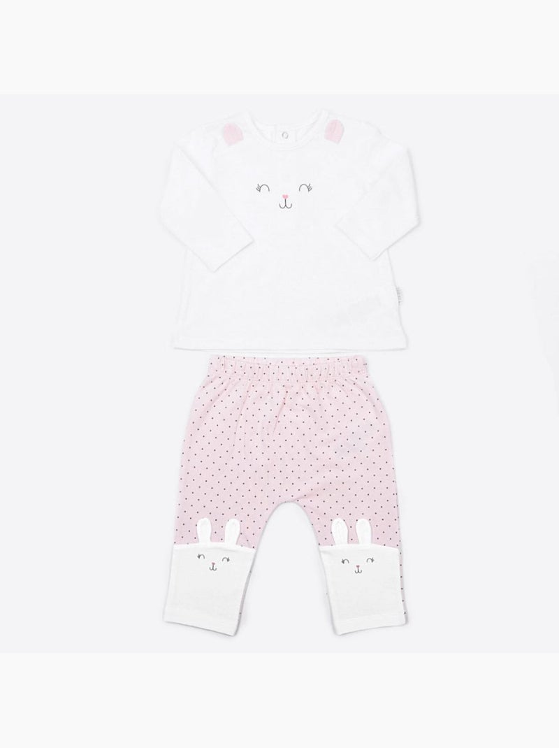 Set di abbigliamento 2 pezzi, coniglio | kitikate | kitikate Rosa - Kiabi