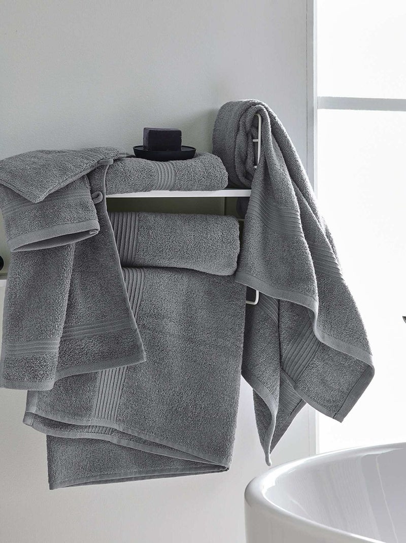 Set di asciugamani 30 x 50 cm GRIGIO - Kiabi