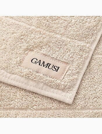 Asciugamano 100% cotone, spugna pesante, con asola - Gamusi