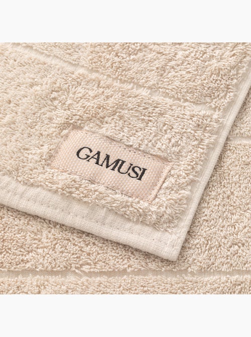 Set di asciugamani doccia e lavabo 100% cotone, spugna spessa, con asola - Gamusi. - Kiabi Set di asciugamani doccia e lavabo 100% cotone, spugna spessa, con asola - Gamusi. - Kiabi
