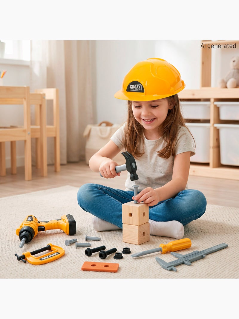 Set di attrezzi con trapano elettrico + 3 anni colorbaby i miei attrezzi N/D - Kiabi