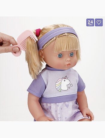 Set di bambola bambina da 41 cm e bebè da 32 cm con accessori colorbaby's