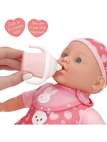 Set di bambola bambina da 41 cm e bebè da 32 cm con accessori colorbaby's