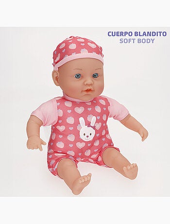 Set di bambola bambina da 41 cm e bebè da 32 cm con accessori colorbaby's