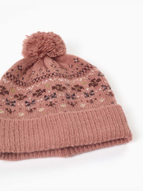 Set di berretto e guanti in maglia con jacquard - Kiabi