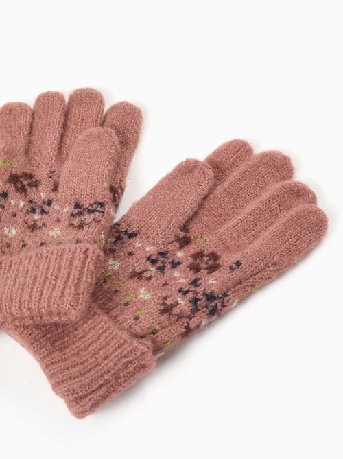 Set di berretto e guanti in maglia con jacquard - Kiabi