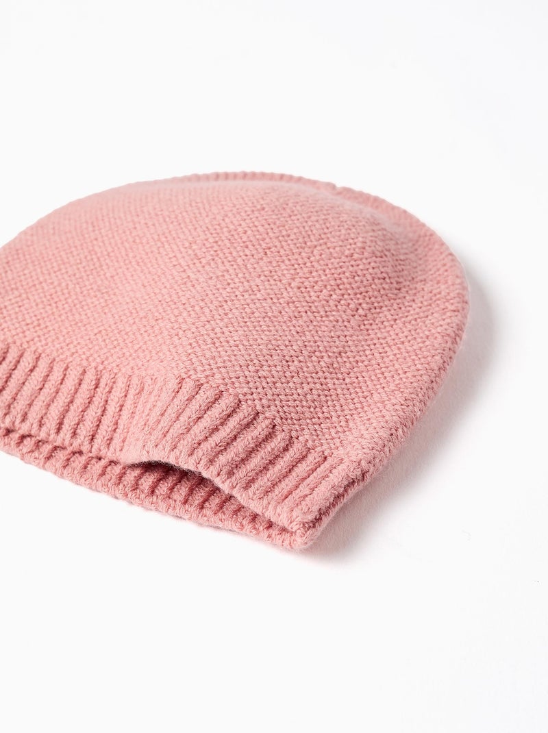 Set di berretto in maglia + guanti Rosa - Kiabi
