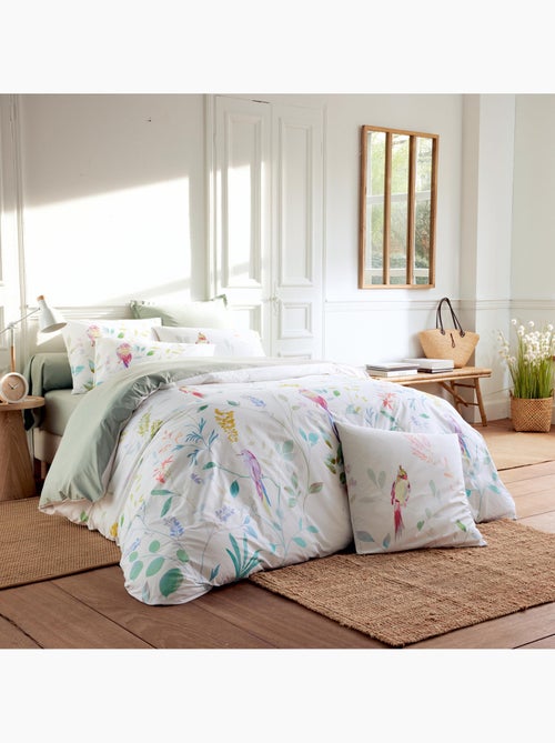 Set di biancheria da letto 2 pezzi 80 fili in cotone percalle + federa - Kiabi Set di biancheria da letto 2 pezzi 80 fili in cotone percalle + federa - Kiabi