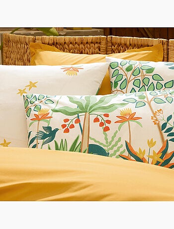 Set di biancheria da letto 3 pezzi 80 fili di cotone percalle tropicale + federe