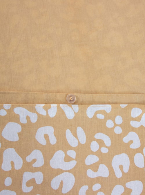 Set di biancheria da letto 3 pezzi con stampa leopardata, copertina e federe - Kiabi