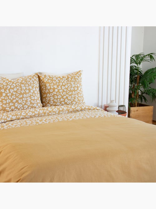 Set di biancheria da letto 3 pezzi con stampa leopardata, copertina e federe - Kiabi