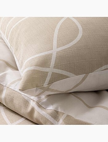 Set di biancheria da letto 3 pezzi in cotone con disegno a rilievo + federe