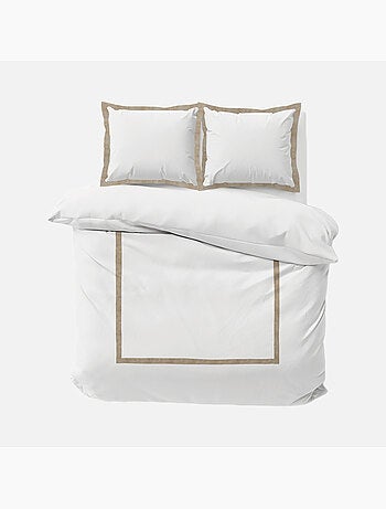 Set di biancheria da letto 3 pezzi in cotone e lino